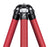 Leofoto LA-324C Athena Tripod with Red LH-40LR Ball Head