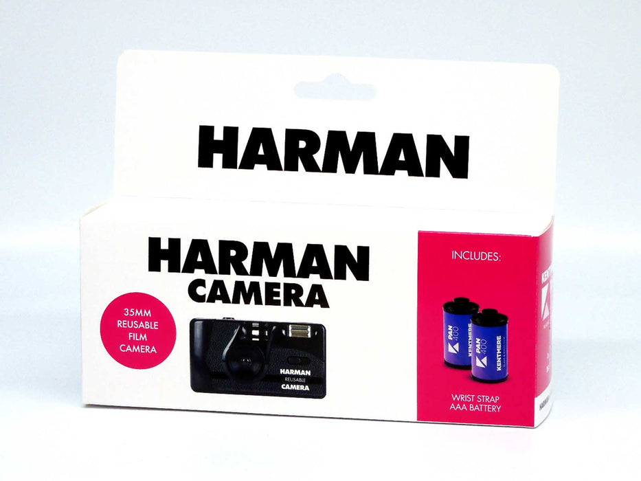 Harman (Ilford) reusable film camera with 2 rolls of B/W film