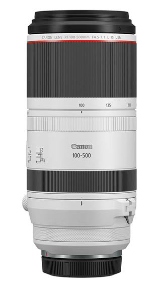 Canon RF 100-500mm f/4.5-7.1L IS USM in stock now.