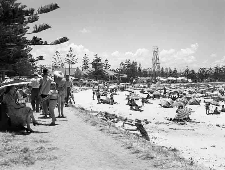 Beach-goers Burleigh Heads Beach