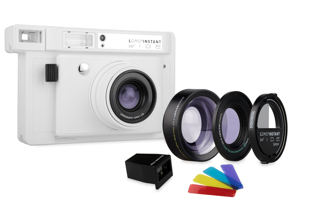 Lomo’Instant Wide Camera and Lenses (White Edition)